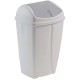 Poubelle plastique blanche à couvercle basculant 10L 