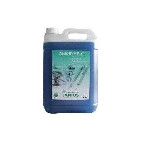 Détergent ANIOSYME X3 - Bidon de 5L avec 1 pompe doseuse - Ct de 4