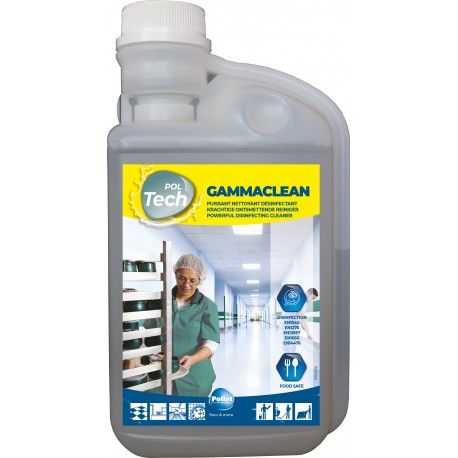 Nettoyant désinfectant toutes surfaces POLTECH GAMMA CLEAN - Bidon 1L