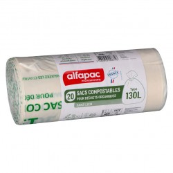 SP 130L biodégradable 800x1150mm 45µ à lien - Ct. de 100 sacs