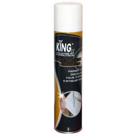 Aérosol pour décoller les étiquettes et colle KING - 300ml