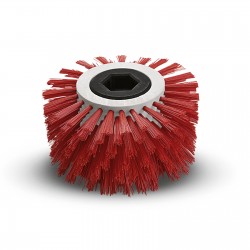 Brosse courbée rouge 170mm pour autolaveuse escalier KARCHER