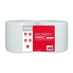 Bobine recyclée blanche BOBBYREC 1000M Dailyk START - Lot de 2