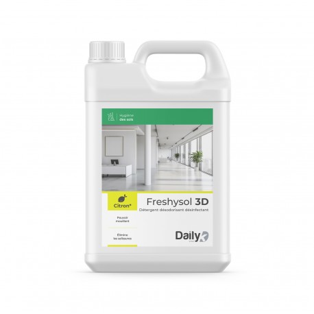 FRESHYSOL 3D Détergent dégraissant désinfectant DAILYK - Bidon 5L