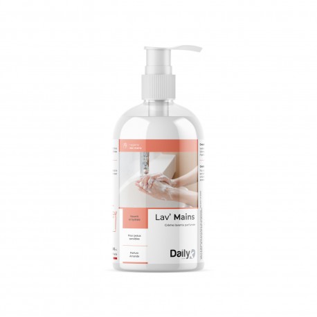 Crème lavante DAILYK parfum amande - Flacon doseur de 500mL