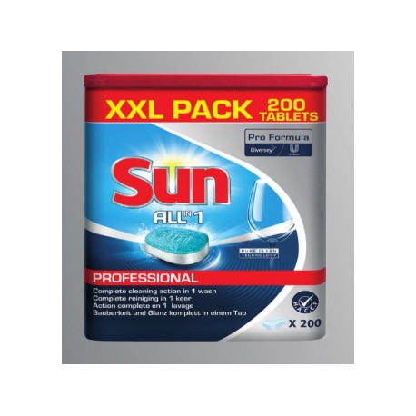 Pastille lave-vaisselle All In 1 SUN PRO FORMULA - Seau de 200