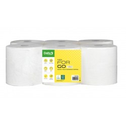 FORGO 450 MINI Essuie-tout 450fts gauf. p.ouate Ecolab. blanc - 6 rlx