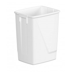 Poubelle 25L blanche polypropylène sans couvercle ATLAX FLIP