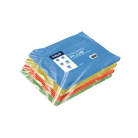 Lavette microplus non tissée 40x40cm - Sachet de 5